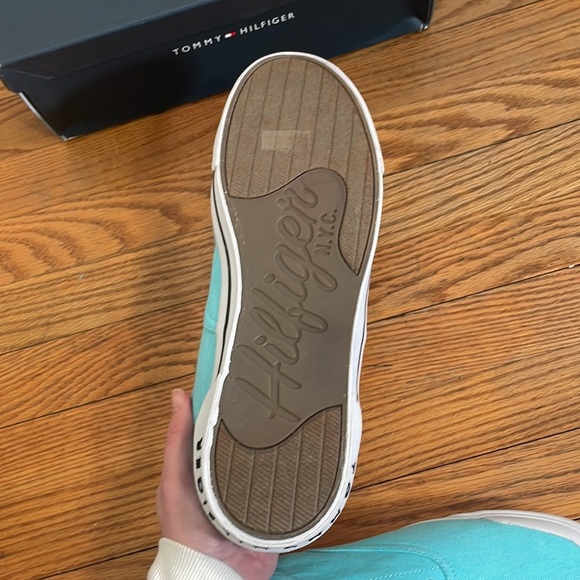 Tommy Hilfiger Casual Lace up Pallet Sneakers Light Blue Men's 13M - Picture 7 of 12